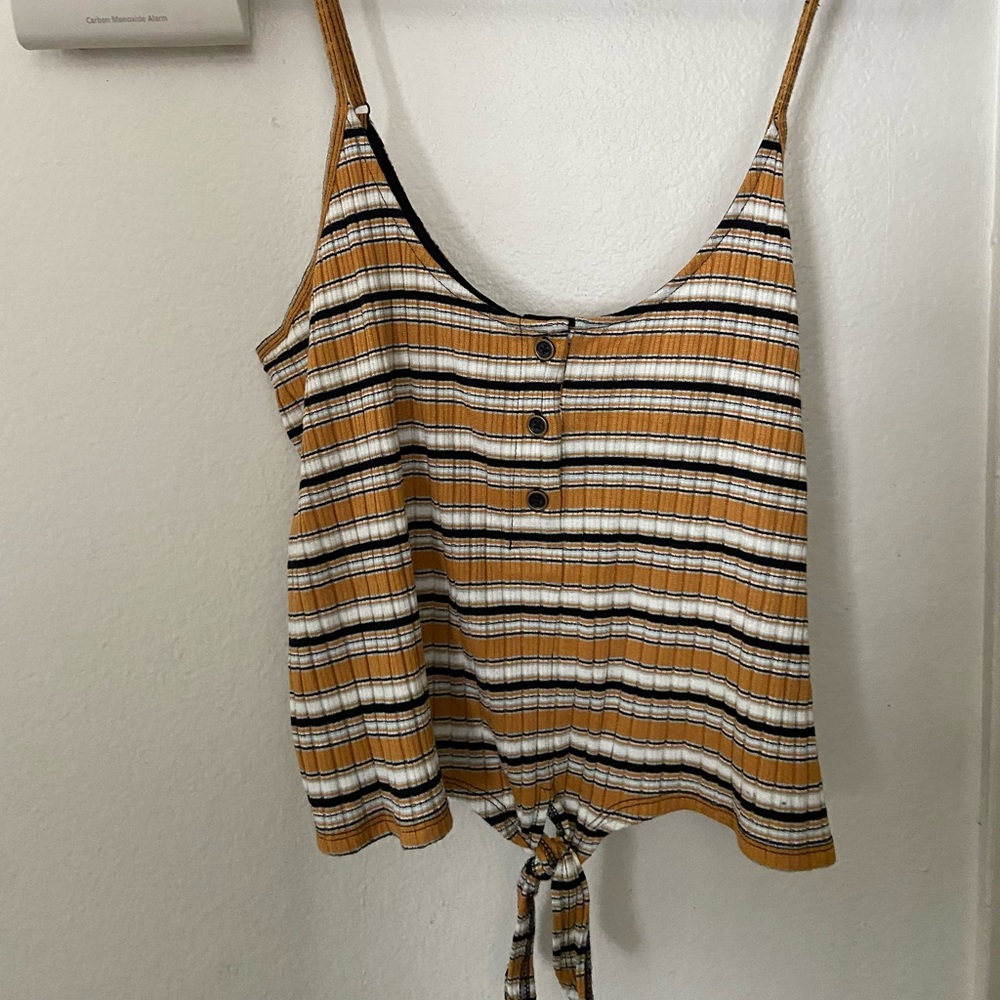 Volcom tie crop top